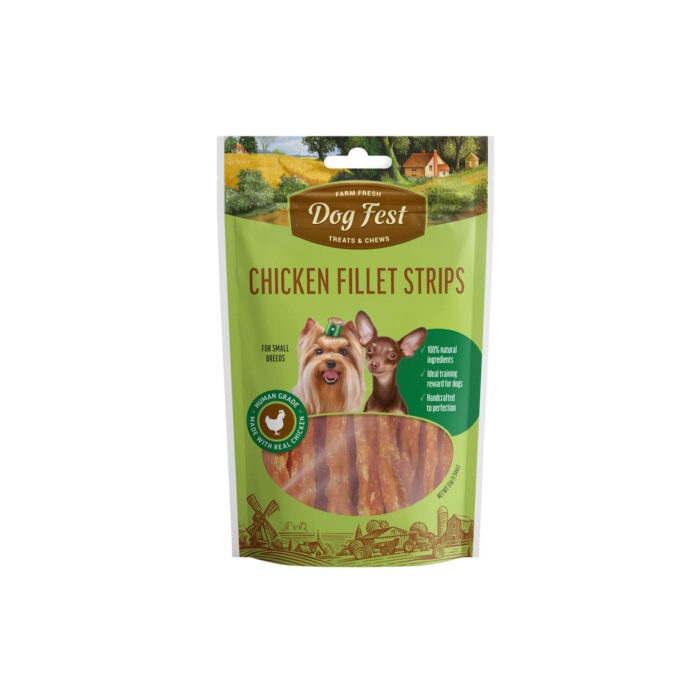 Dog Fest Poslastice Za Pse Small Trakice File Piletina 55G