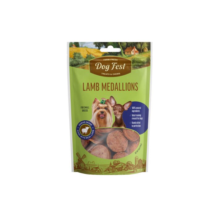 Dog Fest Poslastice Za Pse Small Medaljoni Janjetina 55G